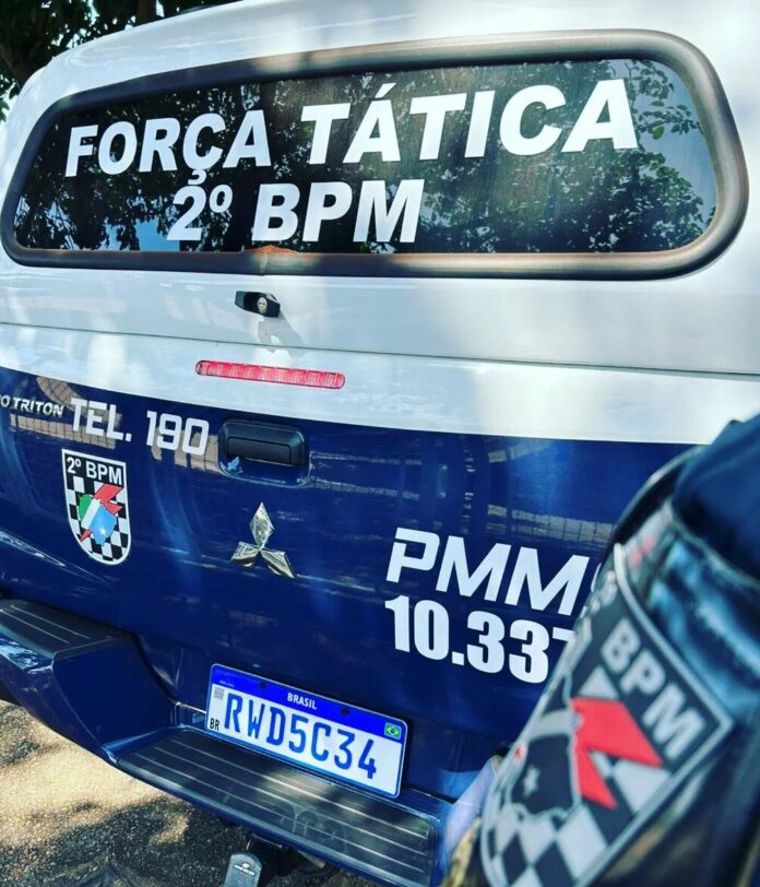 Viatura da Força Tática do 2°BPM de Três Lagoas. (Arquivo Rádio Caçula)