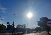 Segunda-feira tem previsão de calor e tempo instável em Três Lagoas