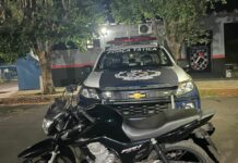 Força Tática recupera motocicleta furtada durante operação
