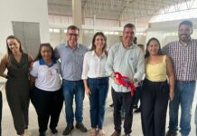 Riedel e Cassiano Maia realizam vistoria em obra do novo Shopping Popular de Três Lagoas