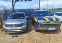 PRF recupera veículo furtado e prende condutor por adulteração em Três Lagoas