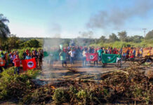 MST bloqueia BR 163 em MS e cobra avanço na reforma agrária
