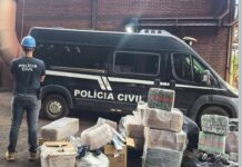 Polícia Civil incinera meia tonelada de drogas em Ribas do Rio Pardo