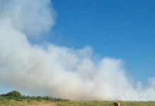 Incêndio interrompe recebimento de material no Buracão do Jupiá em Três Lagoas