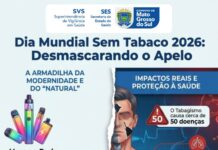 Dia Mundial Sem Tabaco alerta sobre os perigos dos vapes e do cigarro de palha