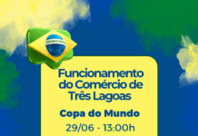Sindicato do Comércio orienta empresas sobre funcionamento durante jogo do Brasil na Copa do Mundo