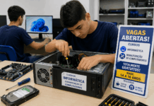 Cursos gratuitos de informática e manutenção de computadores estão com inscrições abertas em Três Lagoas