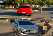 Acidente entre Gol e HB20 assusta moradores do Jardim Morumbi