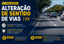 Prefeitura iniciará mudanças no sentido de circulação de quatro vias em Três Lagoas