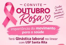 USF Santa Rita promove atividade especial em alusão ao Outubro Rosa em Três Lagoas