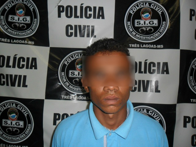 J.D.S foi preso em cumprimento de mandado de prisão. Foto: Divulgação SIG