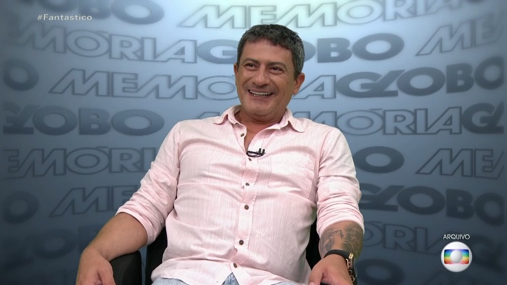 Tom Veiga no Memória Globo. Foto: Memória Globo.