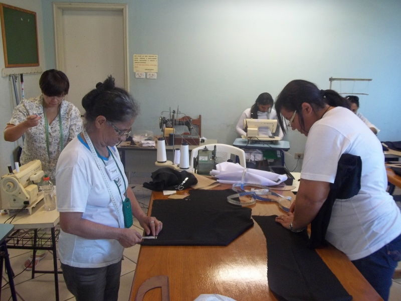 Com carga horária de 40 horas, doze alunas apreenderam as diversas técnicas para costurar, a parte teórica e também a prática.Foto: Assessoria