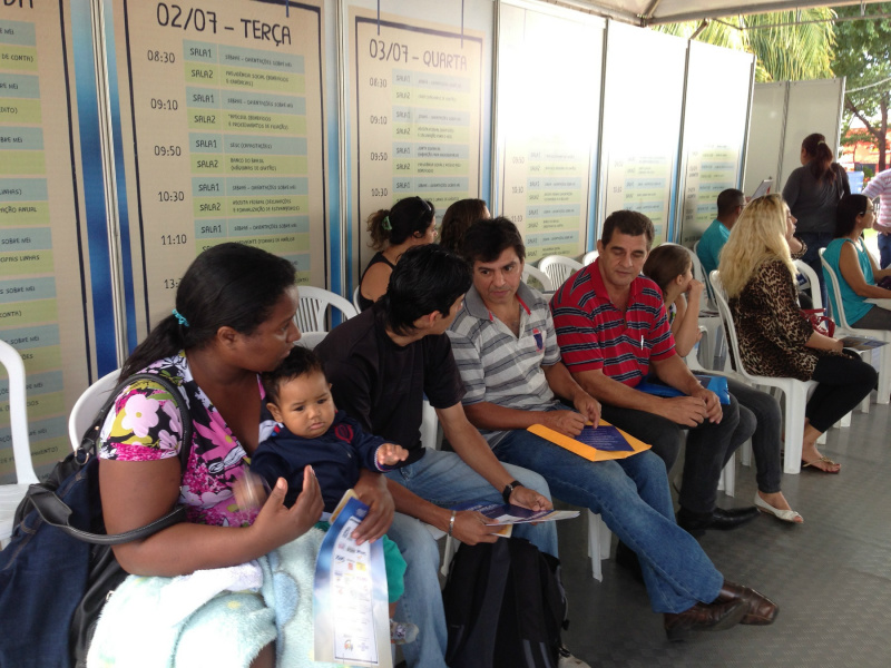 O evento, iniciativa do Sebrae em parceria com a Prefeitura, entidades de classe e órgãos públicos, com palestras, cursos e atendimentos individuais e coletivos que começam a partir das 8 horas.Foto: Assessoria 