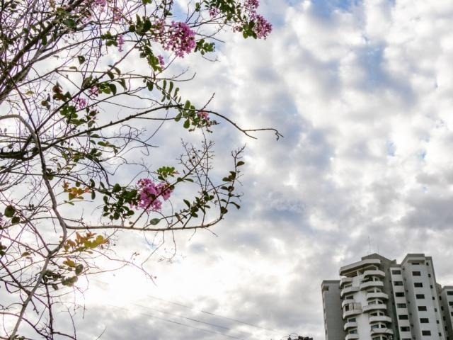 Campo Grande amanheceu com céu nublado nesta sexta-feira. (Foto: Henrique Kawaminami)