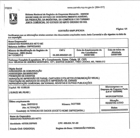 Reprodução de documento constante no pedido do Corregedor-Geral do MP