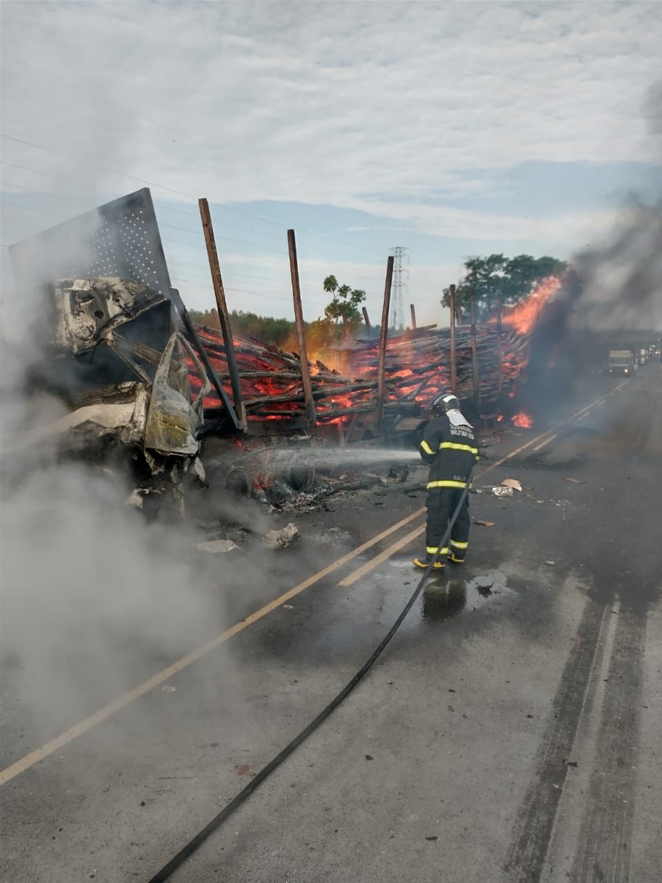 Foto: Corpo de Bombeiros.