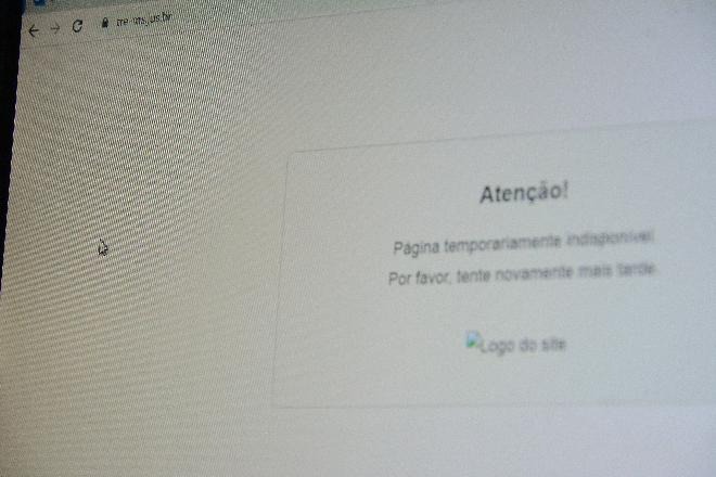 Site saiu do ar nesta tarde após tentativa de ataque hacker. Foto: Bruno Henrique / Correio do Estado.