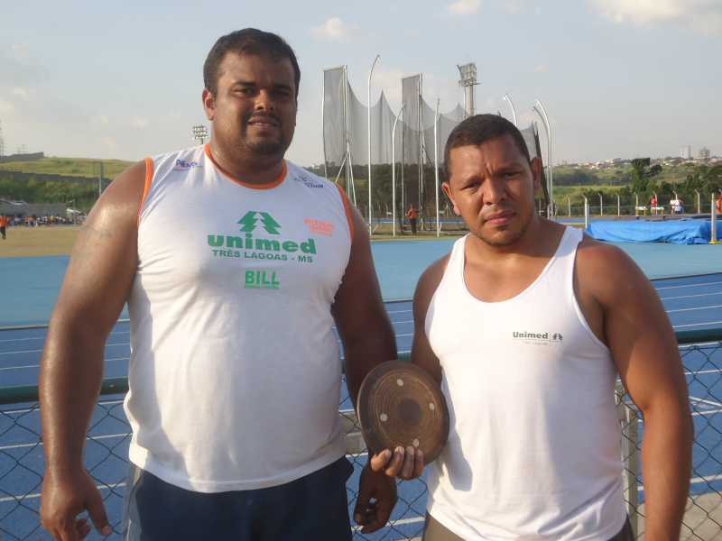 A equipe três-lagoense teve como destaque o atleta Gustavo Gomes de Mendonça, com a primeira colocação na prova de arremesso de peso. Foto: Assessoria