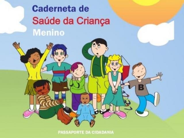 Cadernetas são usadas por crianças até nove anos, sendo distribuição gratuita prevista em política nacional (Foto/Divulgação)