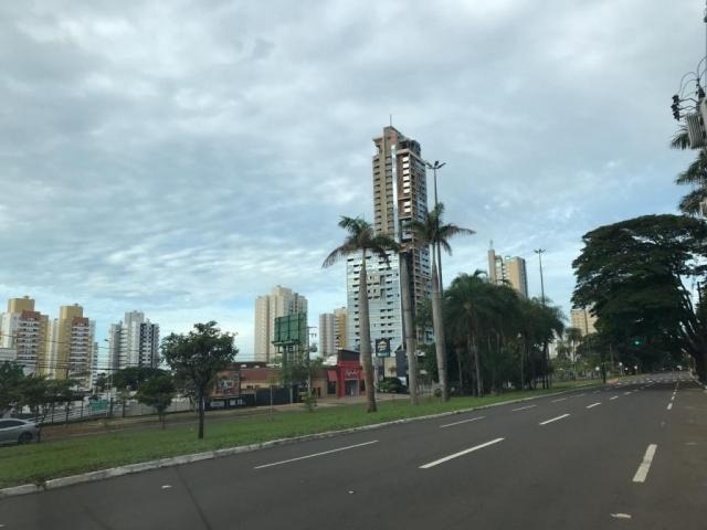 Céu parcialmente nublado em Campo Grande (Foto: Aletheya Alves)