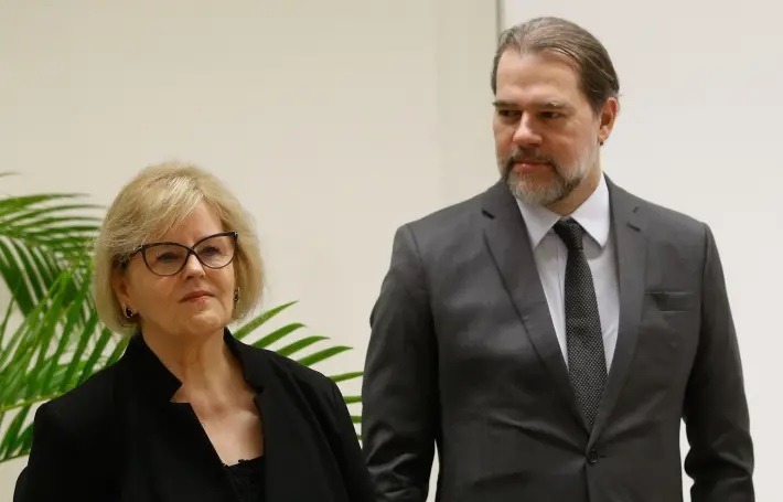 A ministra do Supremo Tribunal Federal Rosa Weber e o presidente da Corte, ministro Dias Toffoli, em evento em 2018. Foto: Dida Sampaio / Estadão