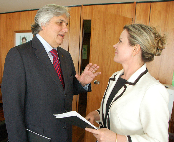 Delcidio do Amaral e a Ministra Gleisi