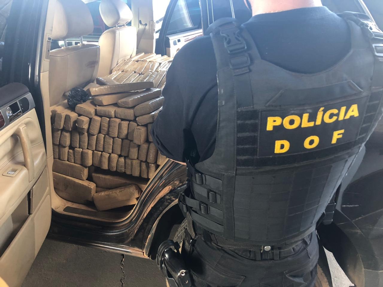 Veículo carregava 711 quilos de maconha. Foto: SeComSoc.