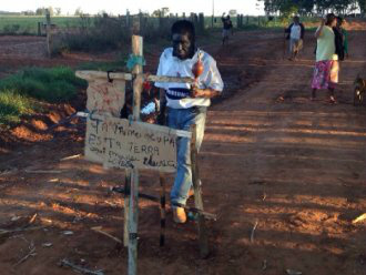 Tekoha Kurusu Ambá: terras tradicionais onde os índios são proibidos de plantar. Crédito: Ruy Sposati/Cimi