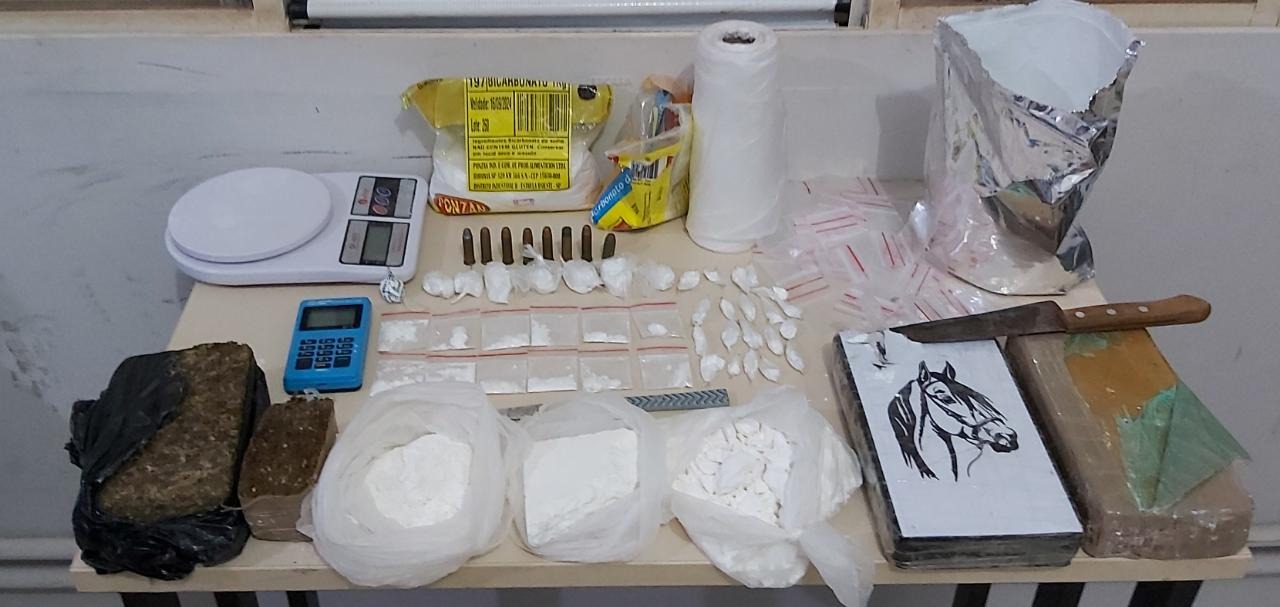 Autor afirmou que investiu R$ 70.000 no material apreendido. Foto: Força Tática.