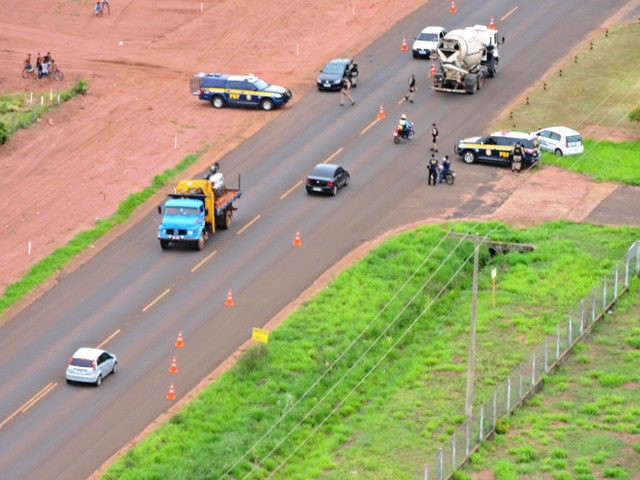 Foto aérea na BR-158.Foto:Rádio Caçula 
