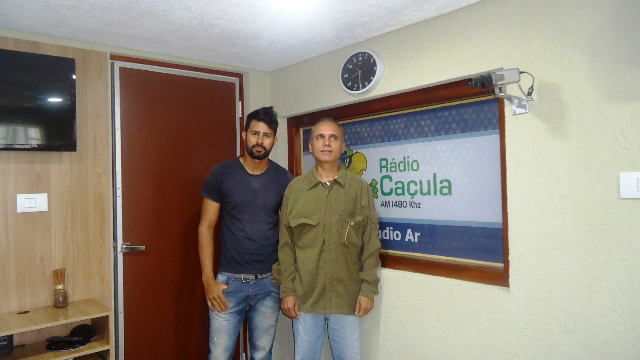 da direita para a esquerda Marcos Antônio da Silva e Paulo Roberto de Paulo.