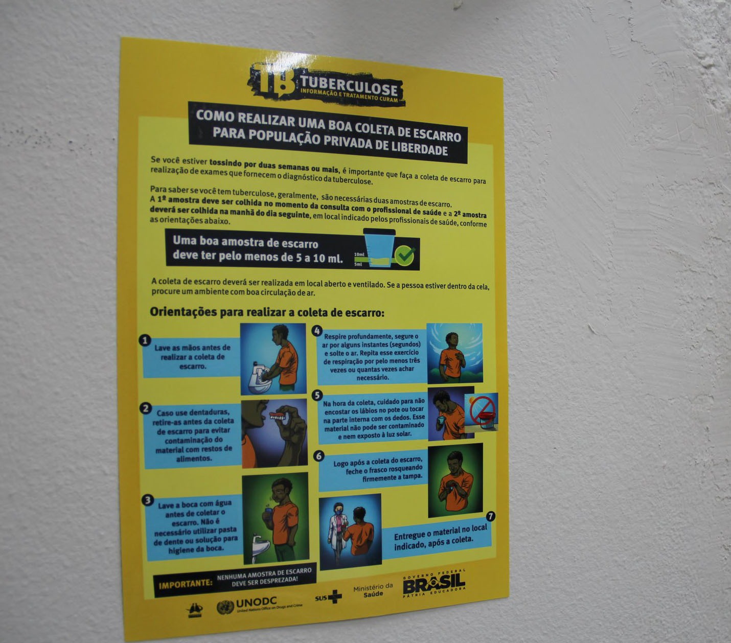 Cartaz informativo sobre a doença.