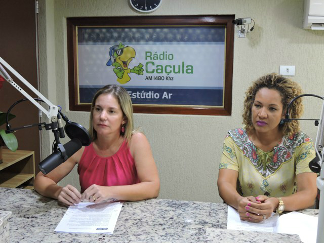 Secretária de Assistência Social Vera Helena e Adjunta Leide Daiane.