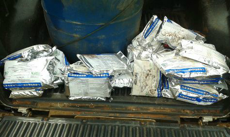 Motorista trazia, do Paraguai, 31 pacotes de veneno (Divulgação) 