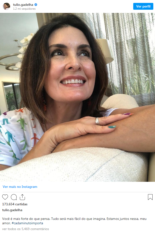 Publicação de Túlio Gadelha, no Instagram. Foto: Reprodução.