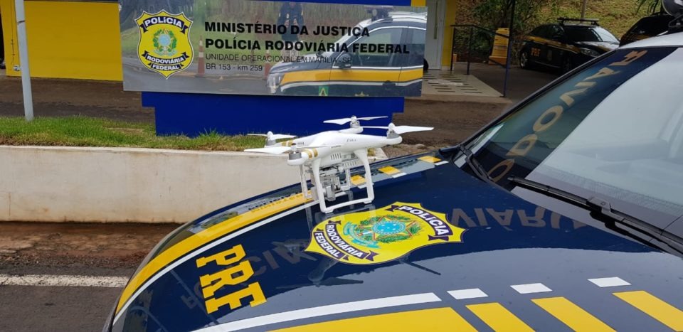 Drone utilizado nas operações da Polícia Rodoviária Federal de Marília (Foto: Divulgação)