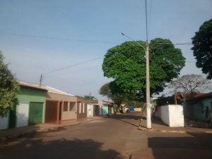 O roubo aconteceu no Bairro Iracy Coelho, periferia de Campo Grande (Foto: Luana Rodrigues)
