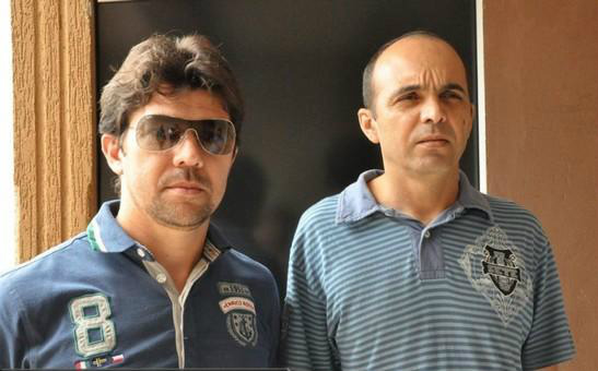 Delegado Cleverson e o Major Ailton da PM de Mineiros, responsáveis pela ação. Foto: Reprodução