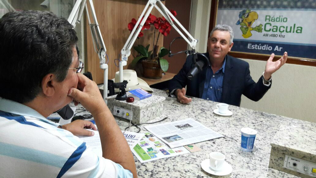 Prefeito Ângelo Guerreiro (PSDB) no Linha Direta com a notícia