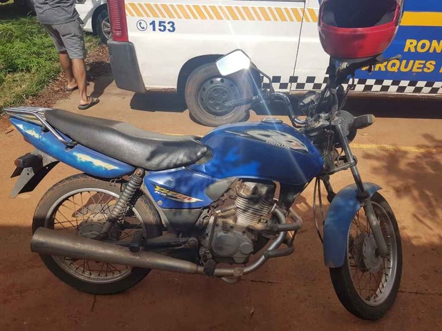 Moto foi apreendida e será devolvida ao dono. Foto: Divulgação.