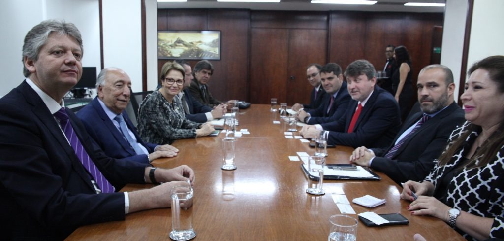 Tereza Cristina recebeu comitivas paraguaia e sul-mato-grossense em audiência no Mapa - Foto: Divulgação/ Semagro