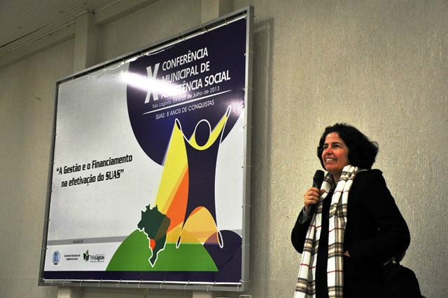 Prefeita participa da Conferência de Assistência Social.Foto: Assessoria