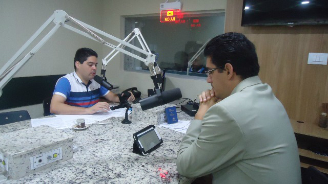 Fábio Campos e o Pastor João Luiz da Silva