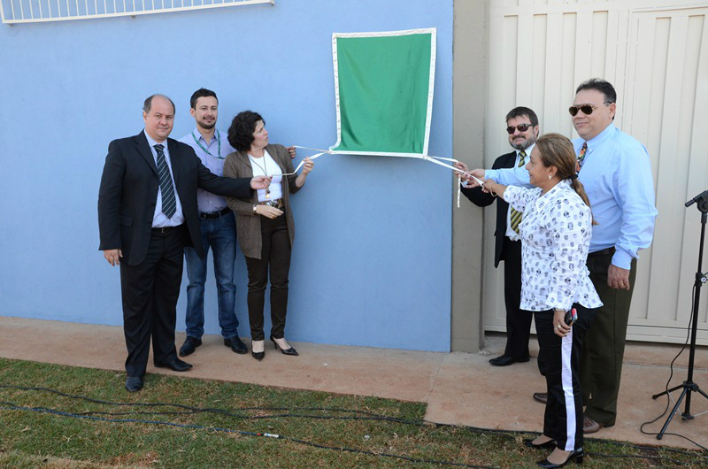 A construção do depósito foi inaugurada na presença do Delegado Regional da Polícia Civil, Vitor José Fernandes Lopes e do delegado titular do 2º Distrito Policial, Rogério Fernando Market Faria.Foto: Assessoria