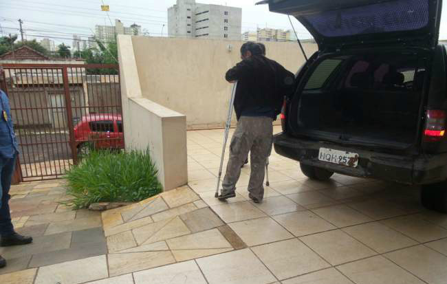 O homem foi encontrado e preso nesta manhã