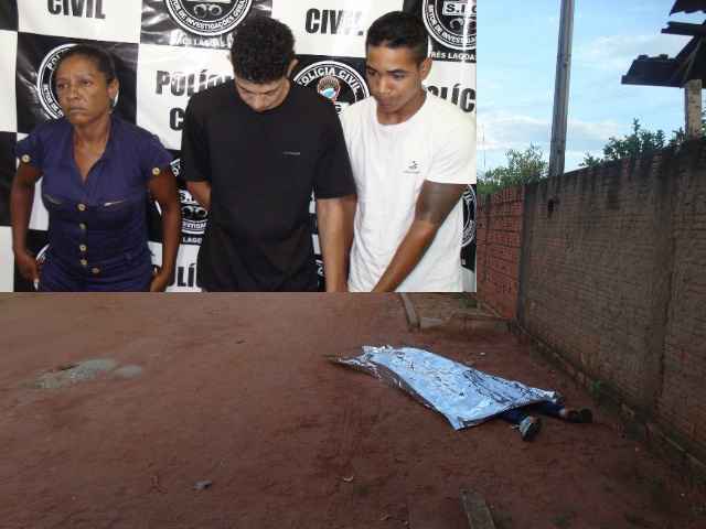 Os três foram presos acusados do homicídio de Lucas Domingos. Foto: Rádio Caçula