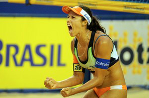 Talita atual campeã do Circuito Mundial e da etapa do Circuito Brasileiro em Natal - vôlei de praia 