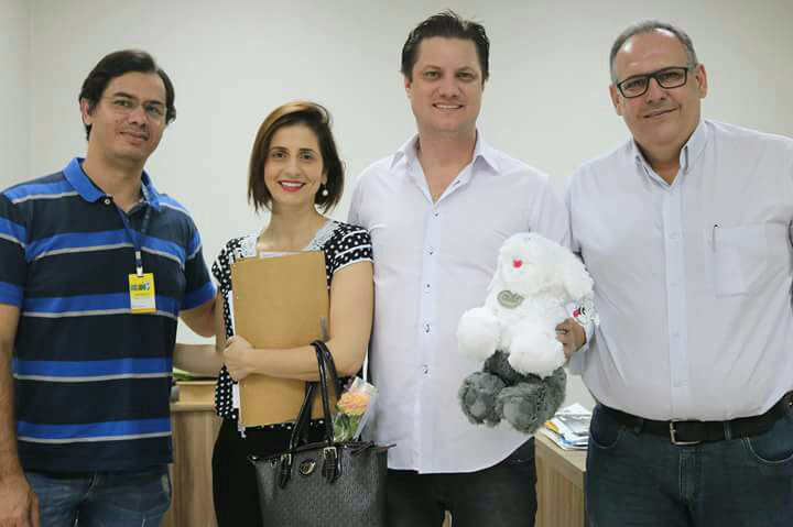 Diretores da Klin com  André Bitencourt (PSDB)