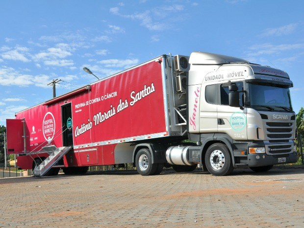 Carreta contará com três salas para diagnósticos de câncer. Foto: Gustavo Arakaki/ G1 MS